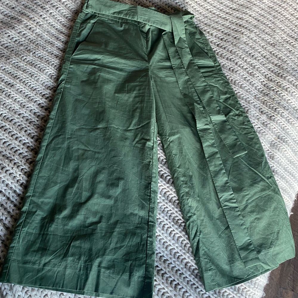 J. Crew tie waist culottes